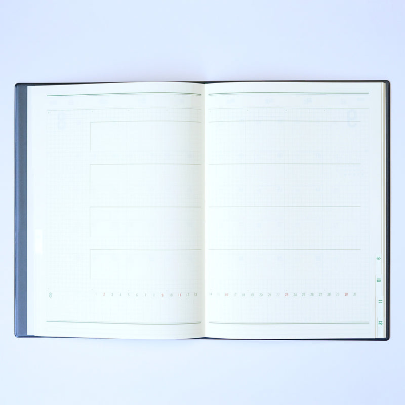 〈80P〉2026年版記す手帳 A5/薄型(26SHI-A5N-80・26SHI-A5B-80)