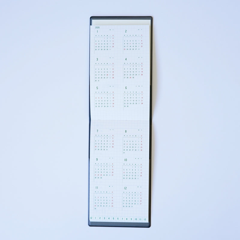 〈64P〉2026年版記す手帳 ポケットサイズ(26SHI-PT)